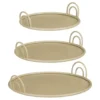 Mica Decorations Dienblad - Set van 3 - Beige