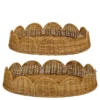 Mica Decorations Eleta Rond Dienblad - Set van 2 - Rotan