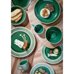Mica Decorations Elice Dinerbord - Ø27 cm - Keramiek - Groen