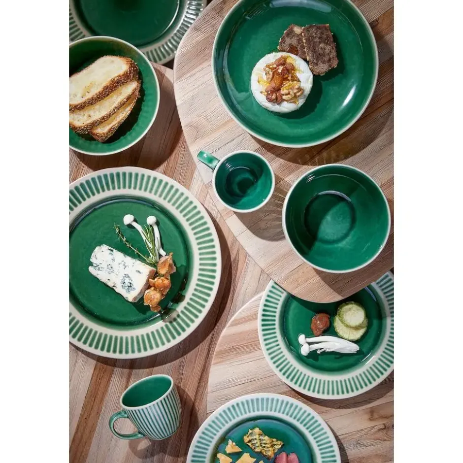 Mica Decorations Elice Dinerbord - Ø27 cm - Keramiek - Groen