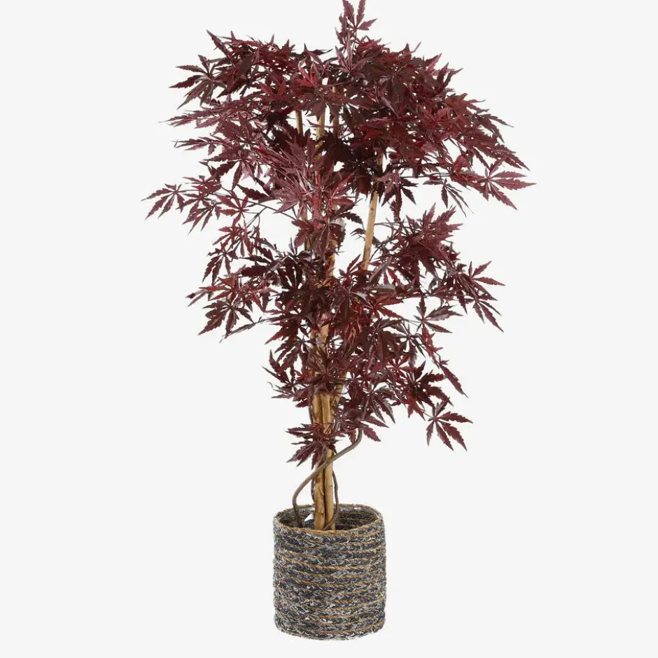 Mica Decorations Esdoorn kunstplant - H140 x Ø80 cm - rood