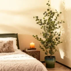 Mica Decorations Eucalyptus Kunstplant - H150 x Ø30 cm - Groen