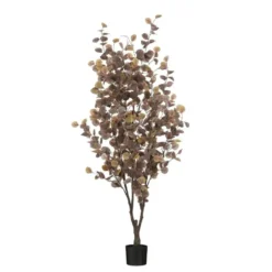 Mica Decorations Eucalyptus boom in pot brons - h180xd80cm