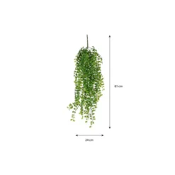 Mica Decorations Ficus Kunst Hangplant - H81 cm - Groen