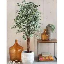 Mica Decorations Ficus Kunstplant - H110 x Ø60 cm - Bont