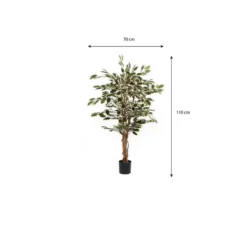 Mica Decorations Ficus Kunstplant - H110 x Ø60 cm - Bont