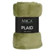 Mica decorations - Fleece deken - groen - 130 x 180 cm