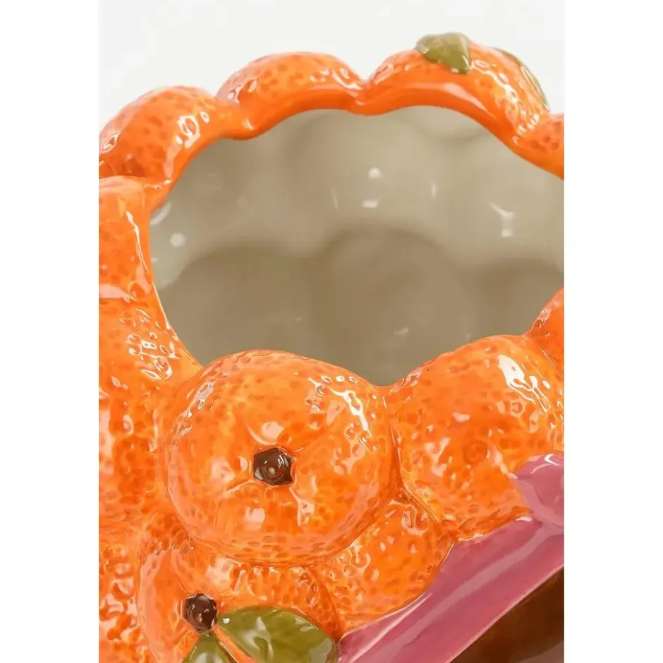 Mica Decorations Funny pot oranje - l20xb20xh22cm