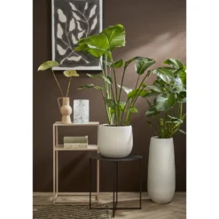 Mica Decorations Gabriel Bloempot - H25 x Ø29 cm - Wit