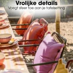 Mica Decorations Imke Gestreept Tafelkleed voor Eettafel
