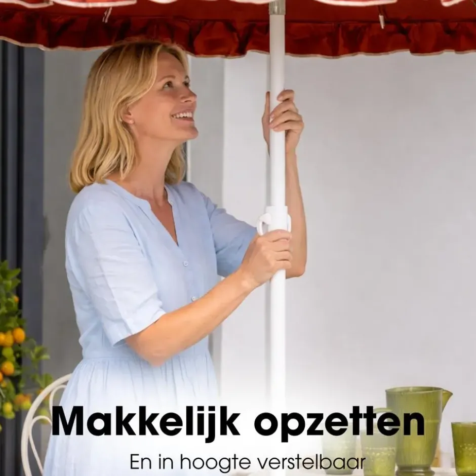 Mica Decorations Kantelbare Parasol 238 x Ø195 cm