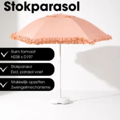 Mica Decorations Kantelbare Parasol 238 x Ø195 cm