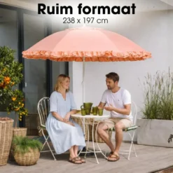 Mica Decorations Kantelbare Parasol 238 x Ø195 cm