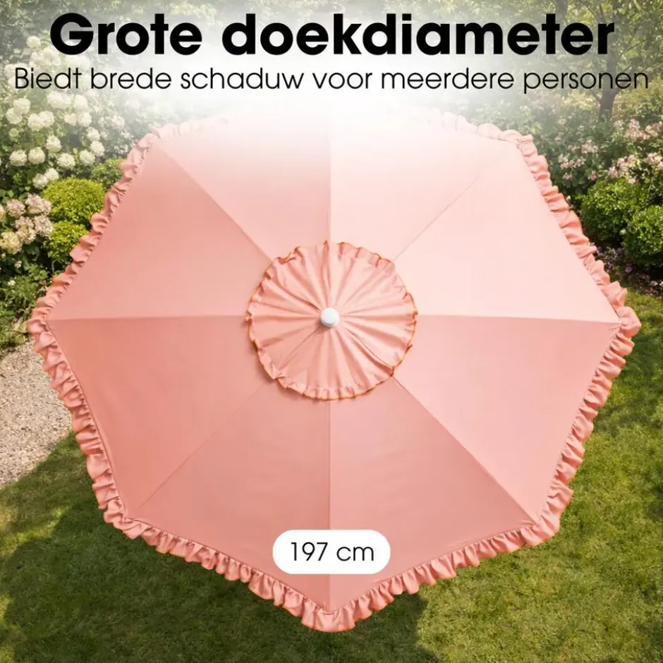 Mica Decorations Kantelbare Parasol 238 x Ø195 cm
