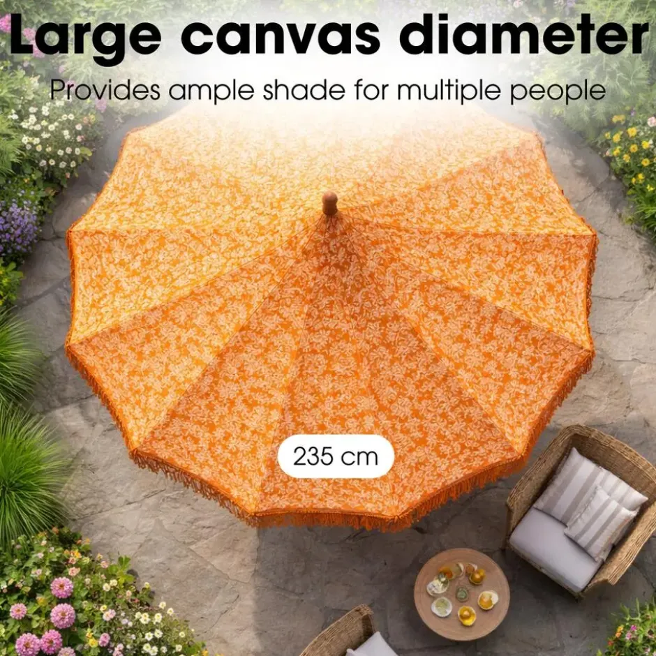 Mica Decorations Kelly Parasol met Draagtas 238 x Ø235 cm