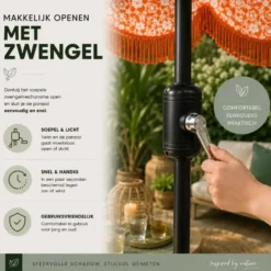 Mica Decorations Kelly Parasol met Draagtas 238 x Ø235 cm