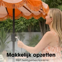 Mica Decorations Kim Parasol met Draagtas 238 x Ø235 cm