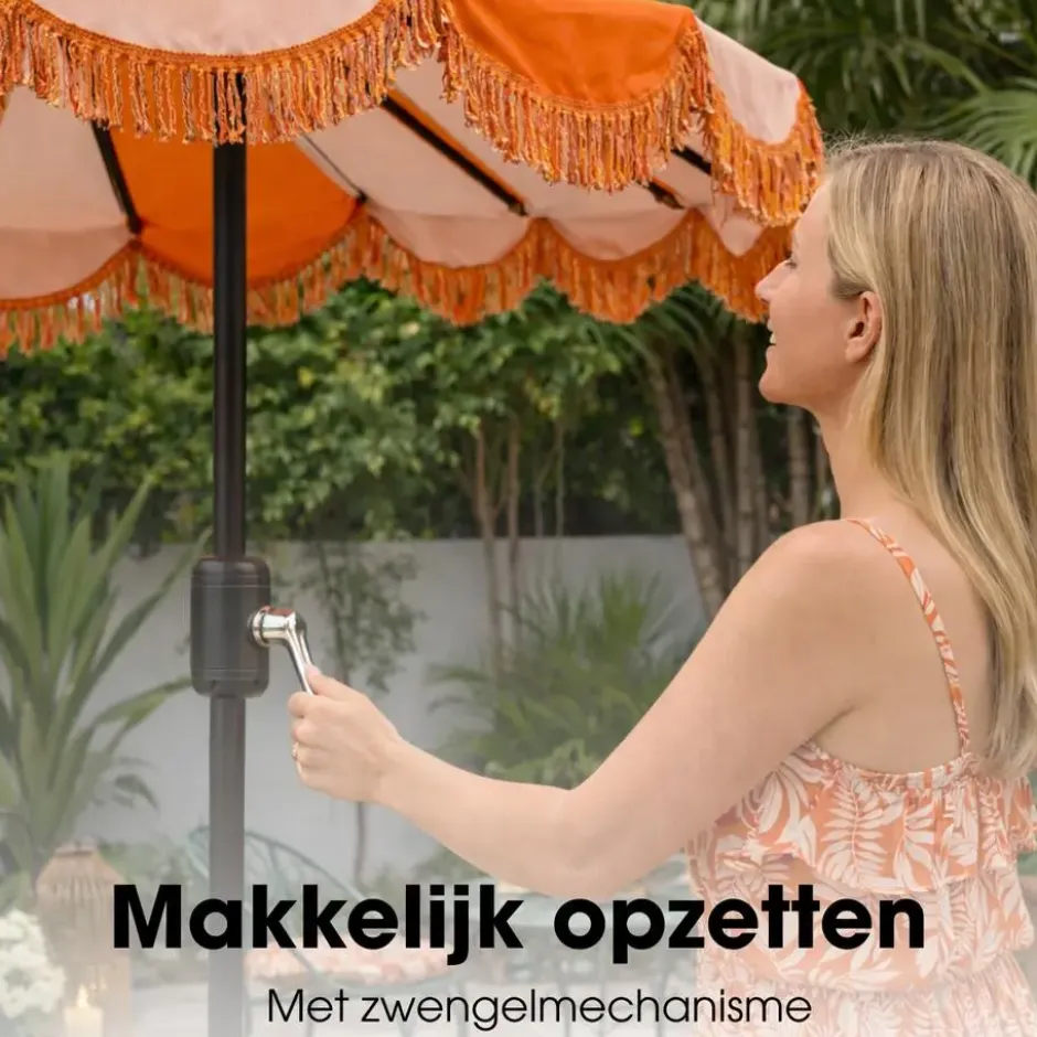 Mica Decorations Kim Parasol met Draagtas 238 x Ø235 cm
