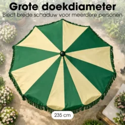 Mica Decorations Kim Parasol met Draagtas 238 x Ø235 cm