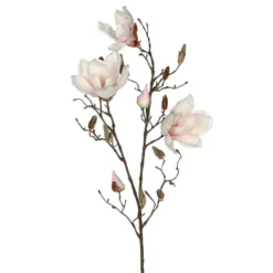Mica Decorations Kunstbloemen Magnolia takken - 90 cm - wit
