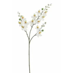 Mica Decorations Kunstbloem Orchidee tak - wit - 75 cm