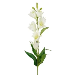 Mica Decorations Kunstbloem Campanula Floral - H71 cm - wit
