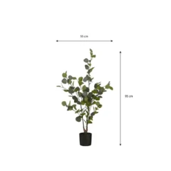 Mica Decorations Kunstplant Eucalyptusboom in Pot - H95 x Ø35 cm