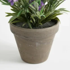 Mica Decorations Kunstplant - lavendel - paars - in pot - 20 x 33 cm