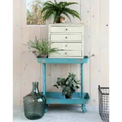 Mica Decorations Kunstplant - varen - groen - in pot - 45 x 35 cm