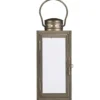 Mica decorations Lantaarn - goud - metaal - 10 x 23 cm
