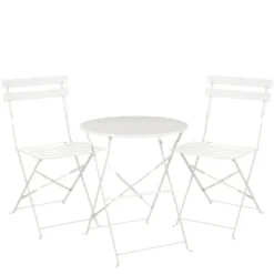 Mica Decorations Laurence Bistroset - Set van 3 - Metaal - Wit