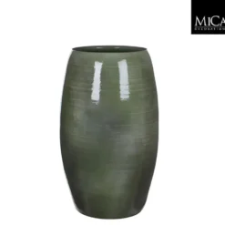 Mica Decorations Lester Vaas - H50 x Ø30 cm - Terracotta - Groen