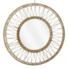 Mica Decorations Ludy Wandspiegel - H5 x Ø70 cm - Jute - Lichtbruin