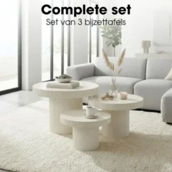 Mica Decorations Lux Bijzettafel - Set van 3
