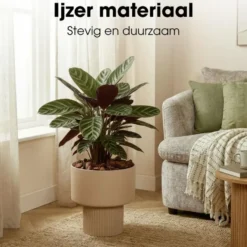 Mica Decorations Lux Bloempot – Lichtbruin
