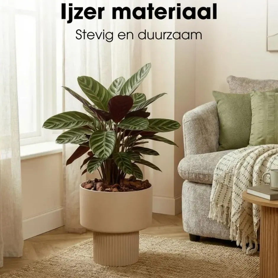 Mica Decorations Lux Bloempot – Lichtbruin