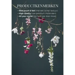 Mica Decorations Magnolia Kunstbloem - H88 cm - Perzik