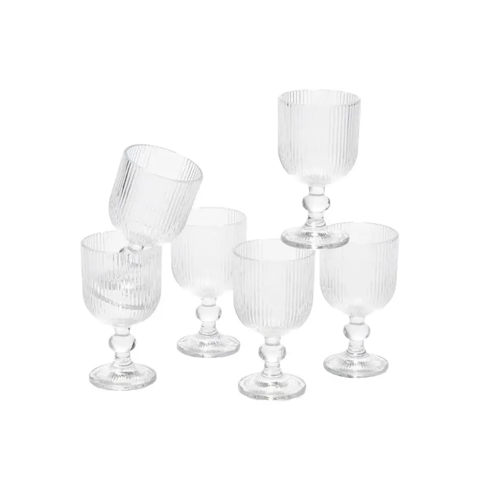 Mica Decorations Merlot Wijnglas - Set van 6 - 250 ml - Transparant