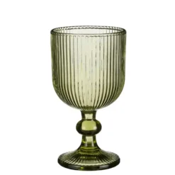 Mica Decorations Merlot Wijnglas - Set van 6 - 250 ml - Lichtgroen