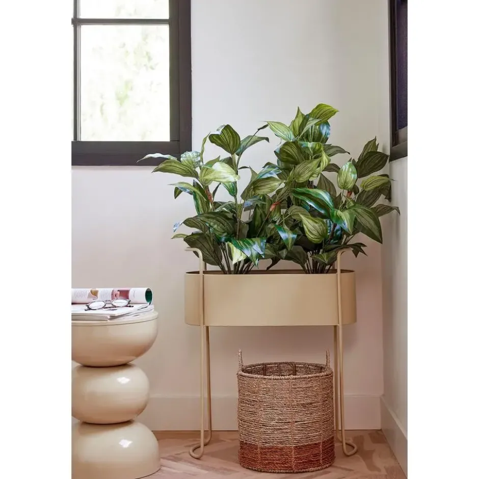Mica Decorations Moritz Plantenstandaard -55x24x65cm - Beige