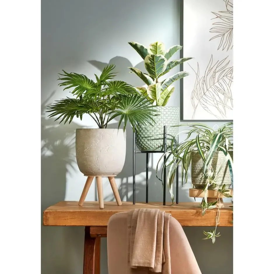 Mica Decorations Palm Kunstplant - H40 x Ø35 cm - Groen