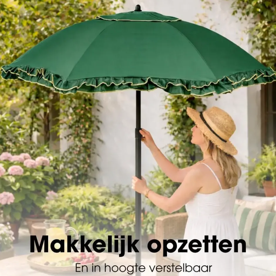 Mica Decorations Parasol Kantelbaar 238 x Ø195 cm