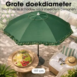 Mica Decorations Parasol Kantelbaar 238 x Ø195 cm