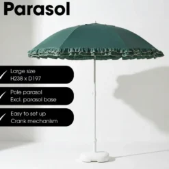 Mica Decorations Parasol Kantelbaar 238 x Ø195 cm