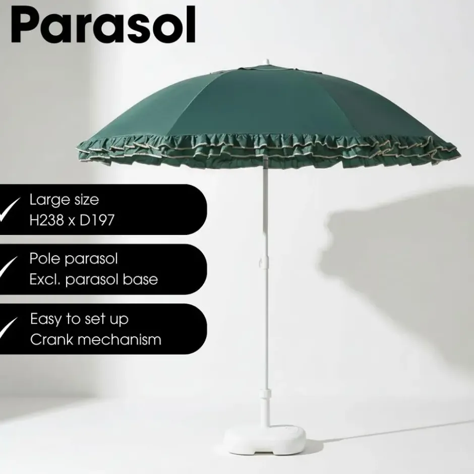 Mica Decorations Parasol Kantelbaar 238 x Ø195 cm
