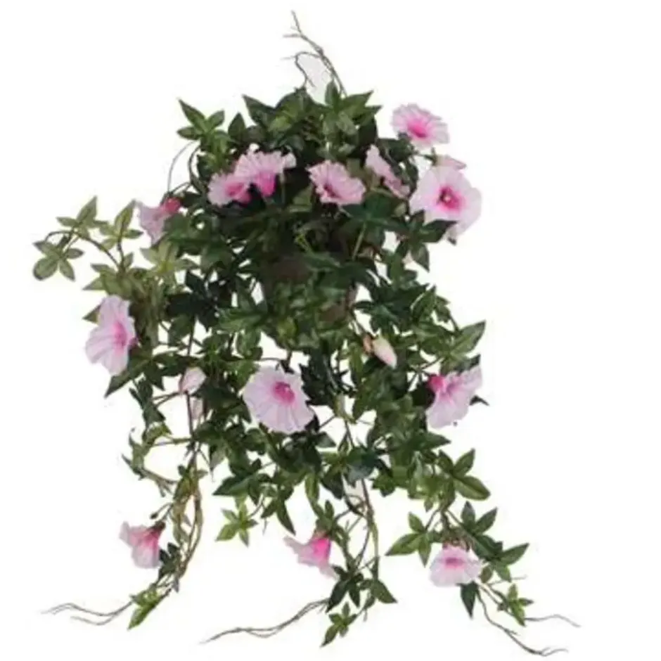 Mica Decorations Petunia Hangende Kunstplant in Bloempot Roze