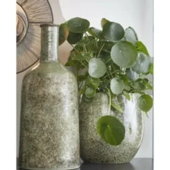 Mica Decorations Plantenpot - Terracotta - groen - 29 x 26 cm