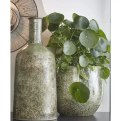 Mica Decorations Plantenpot - Terracotta - groen - 29 x 26 cm