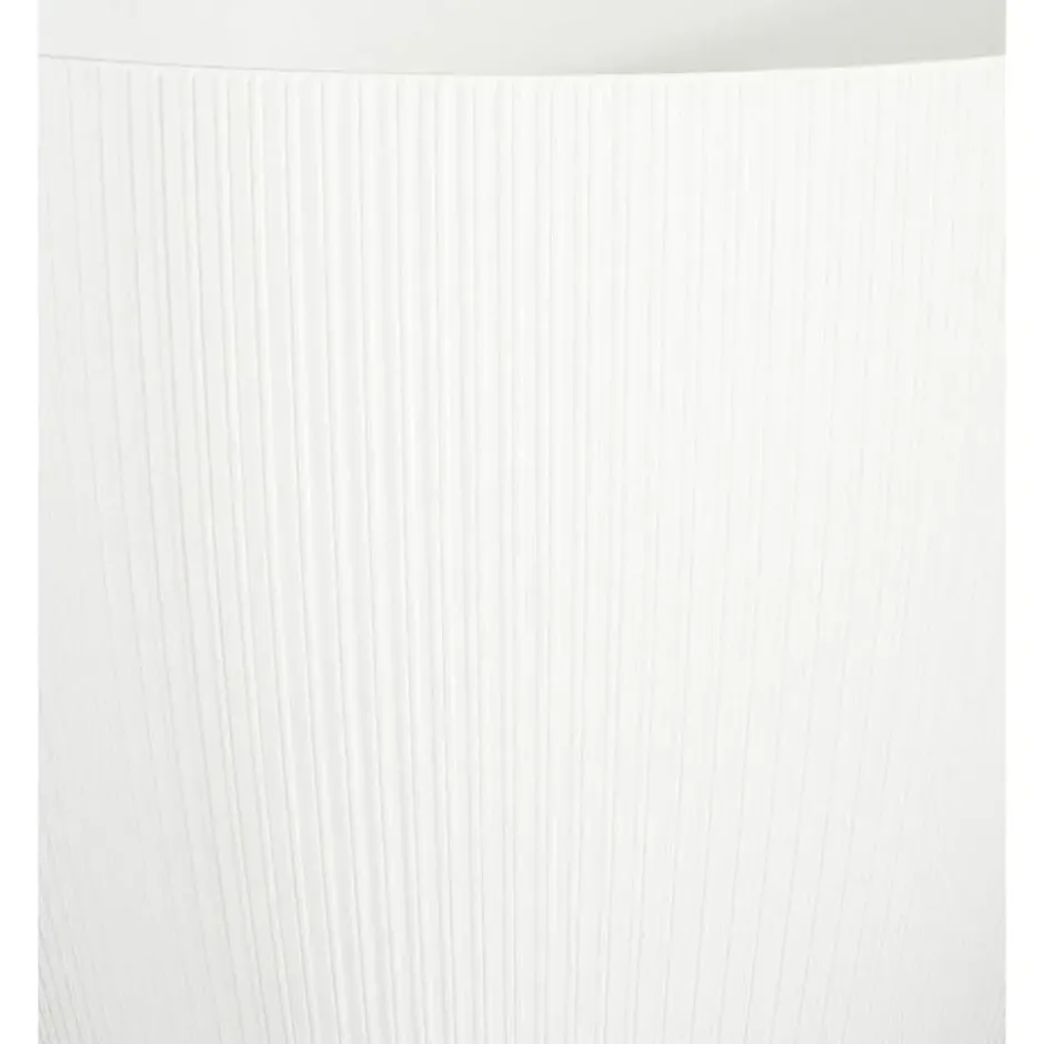 Mica Decorations Plantenpot - keramiek - mat wit - D19/H18 cm