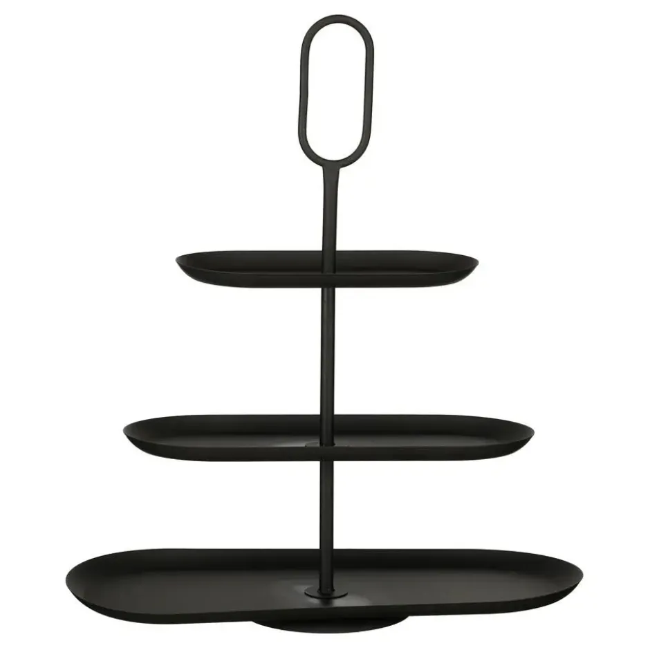 Mica Decorations Rama Etagere 3 Laags - L48 x B20 x H55 cm - Zwart